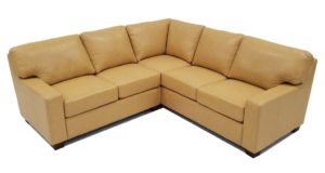 Albany L Shape Sectional in Navajo Butter Italian Leather