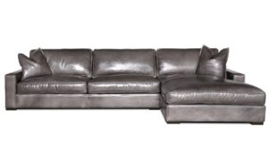 Buttercup Chaise Sectional in Cartier Wolf